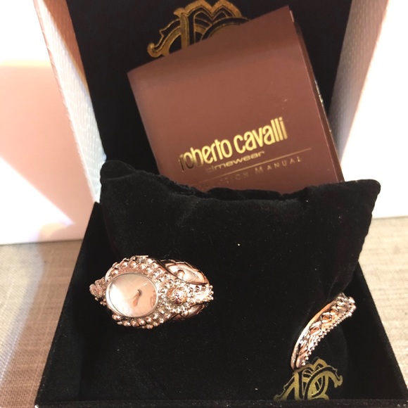 Roberto Cavalli Accessories - NWT Roberto Cavalli Eva snake bracelet watch